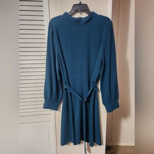Long Sleeve Mock Neck Dress